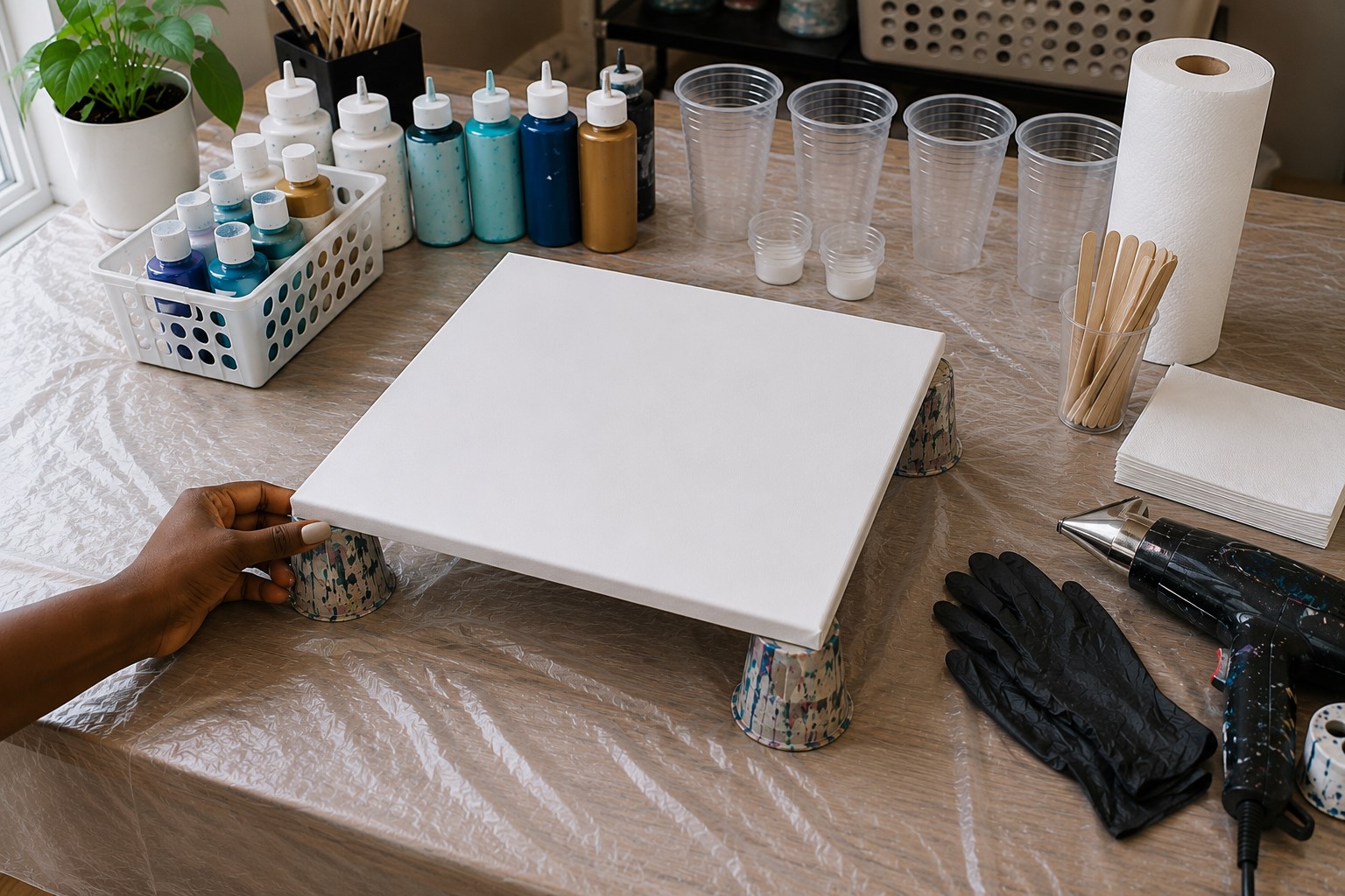 How to Create Acrylic Pour Art at Home